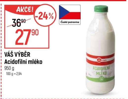 Váš výběr Acidofilní mléko