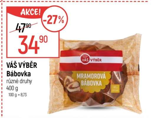 VÁŠ VÝBĚR Bábovka