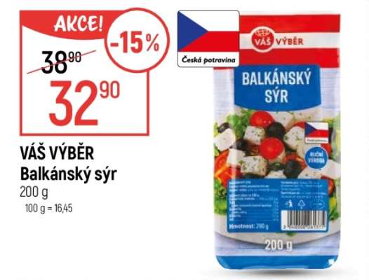 VÁŠ VÝBĚR Balkánský sýr
