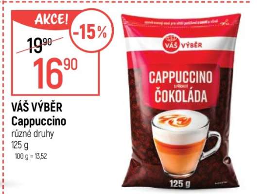 VÁŠ VÝBĚR Cappuccino