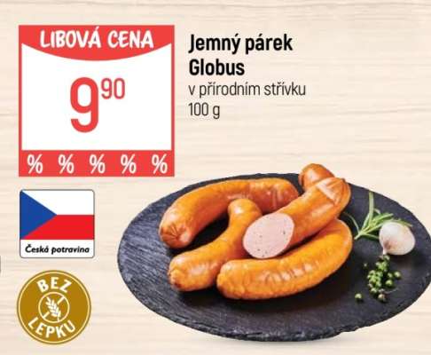Jemný párek Globus
