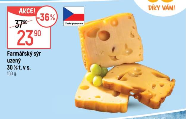 FARMÁŘSKÝ SÝR UZENÝ