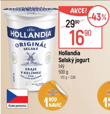 Hollandia Selský jogurt