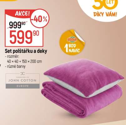 Set polštářku a deky