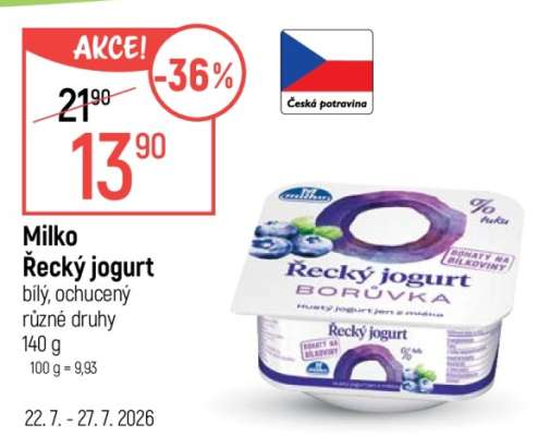 Milko Řecký jogurt
