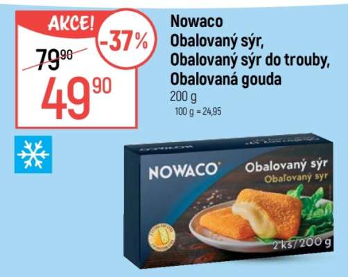 Nowaco Obalovaný sýr, Obalovaný sýr do trouby, Obalovaná gouda
