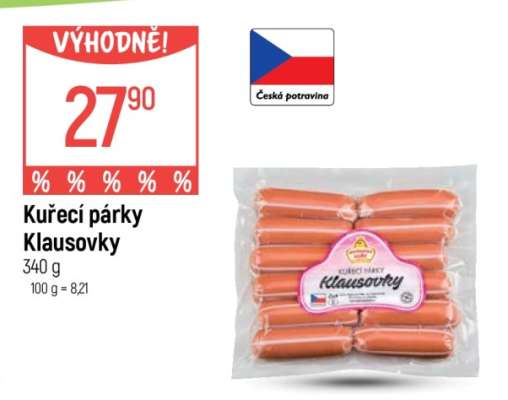 Kuřecí párky Klausovky