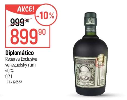 Diplomático Reserva Exclusiva venezuelský rum 40%