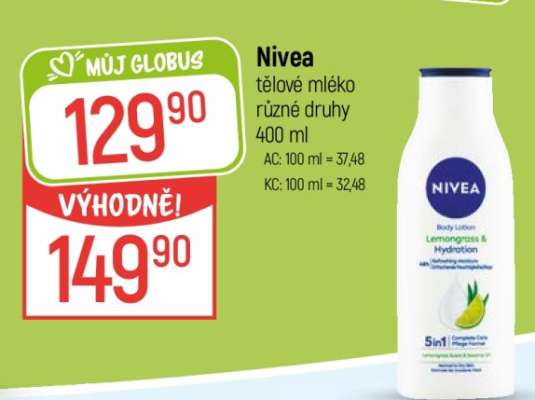NIVEA Tělové mléko různé druhy 400 ml
