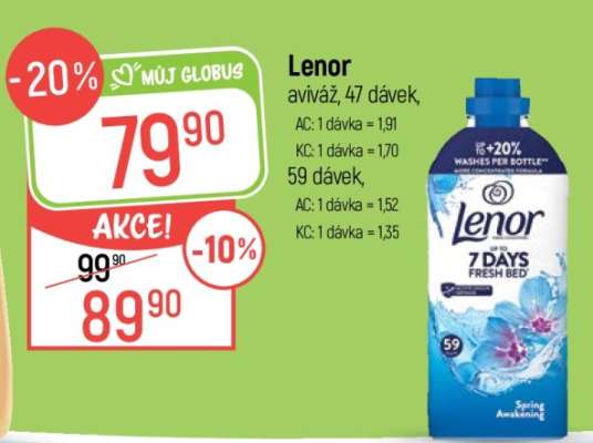Lenor aviváž, 47 dávek