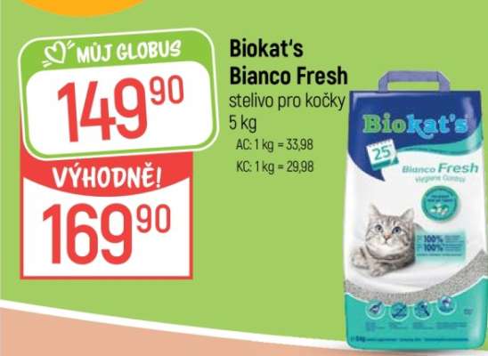 Biokat's Bianco Fresh stelivo pro kočky 5 kg