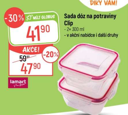 Sada dóz na potraviny Clip