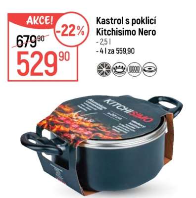 Kastrol s poklicí Kitchisimo Nero
