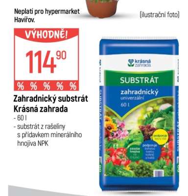Zahradnický substrát Krásná zahrada