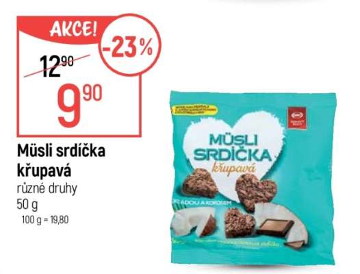 MÜSLI SRDÍČKA KŘUPAVÁ