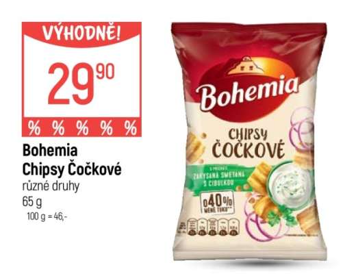 Bohemia Chipsy čočkové