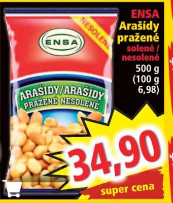 Ensa Arašídy pražené solené nesolené