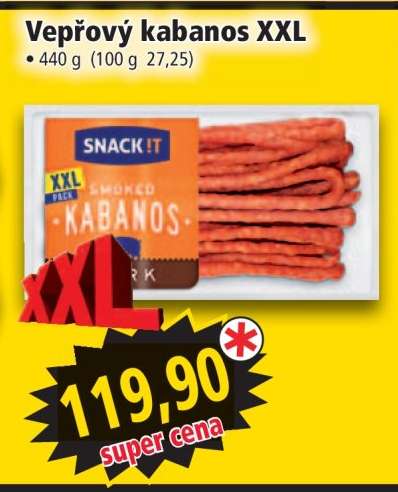 Vepřový kabanos XXL