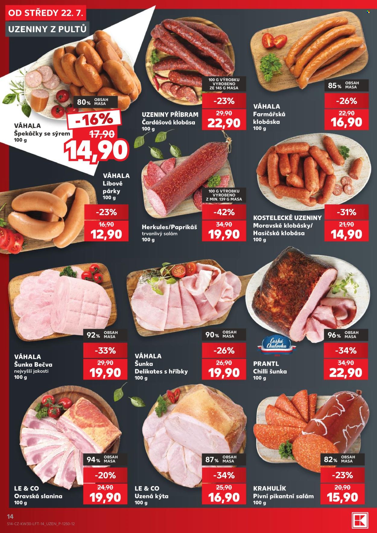 Leták Kaufland - 22. 7. 2026 - 28. 7. 2026. Strana 14