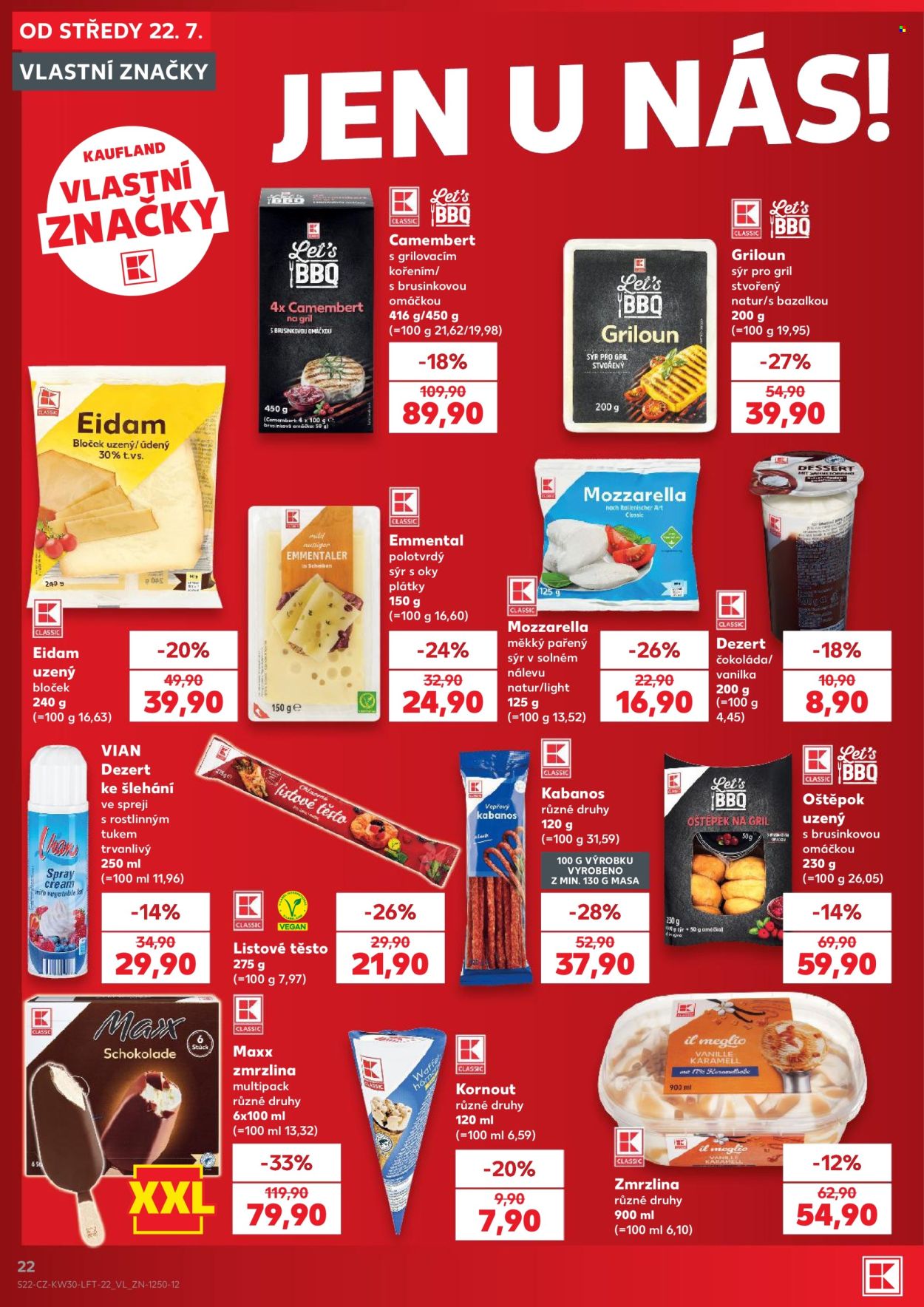 Leták Kaufland - 22. 7. 2026 - 28. 7. 2026. Strana 22