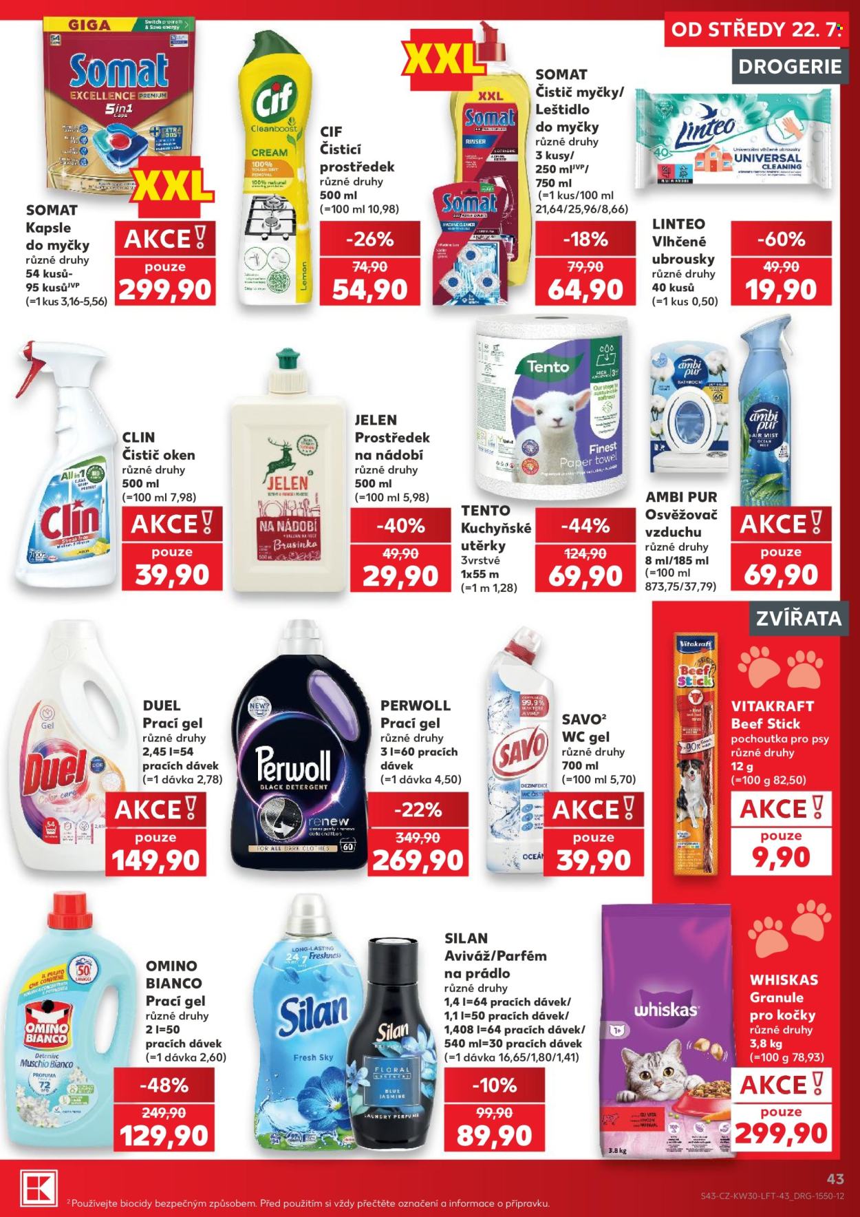 Leták Kaufland - 22. 7. 2026 - 28. 7. 2026. Strana 43