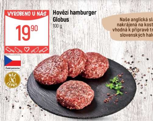 Hovězí hamburger Globus