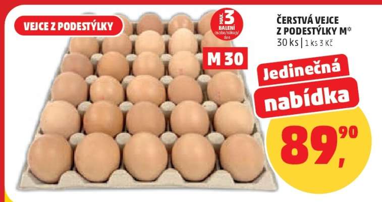 Čerstvá vejce z podestýlky M