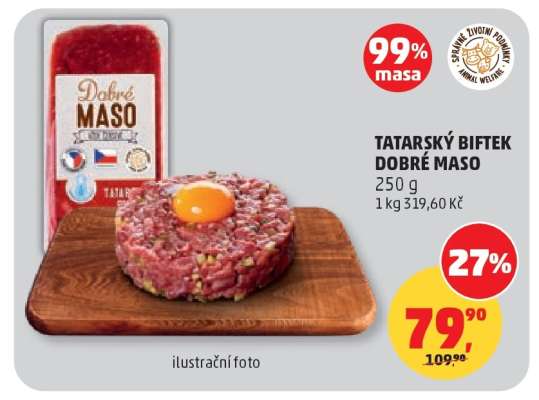 TATARSKÝ BIFTEK DOBRÉ MASO
