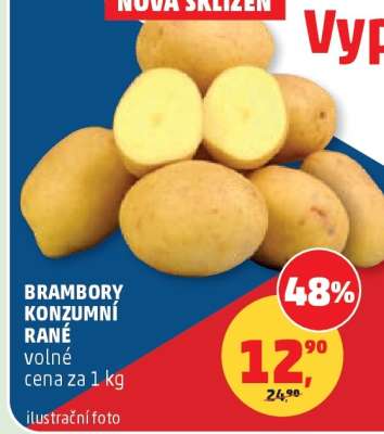 Brambory konzumní rané