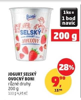 Jogurt Selský Ovocný Boni