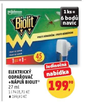 Elektrický odpařovač + náplň Biolit