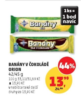 BANÁNY V ČOKOLÁDĚ ORION