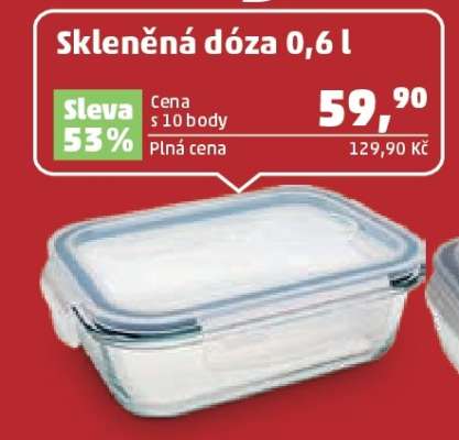 Skleněná dóza 0,6 l