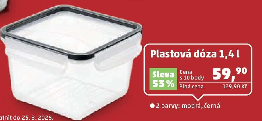Plastová dóza 1,4 l