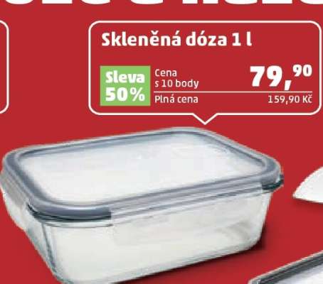 Skleněná dóza 1 l