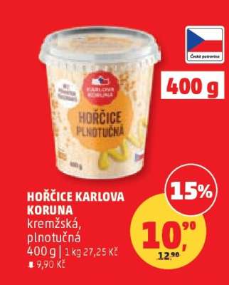 HOŘČICE KARLOVA KORUNA