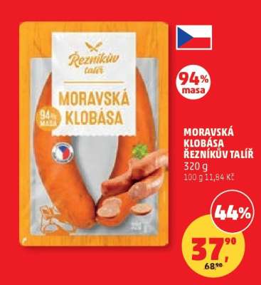 MORAVSKÁ KLOBÁSA ŘEZNÍKŮV TALÍŘ