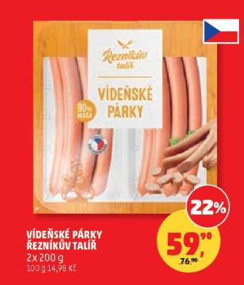 VÍDEŇSKÉ PÁRKY ŘEZNÍKŮV TALÍŘ