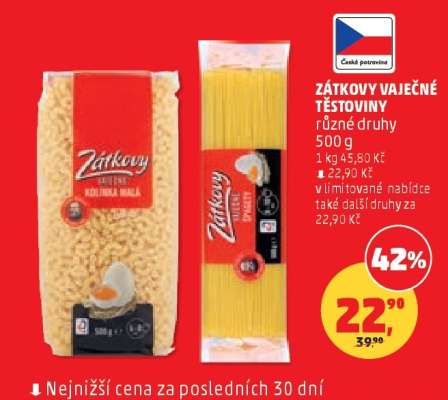 Zátkovy vaječné těstoviny