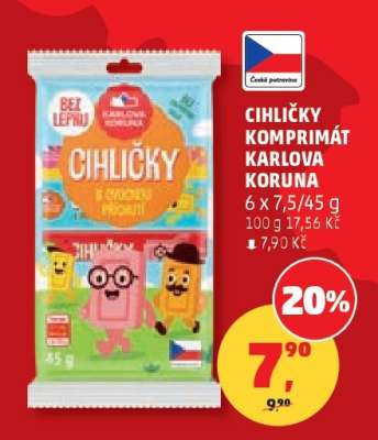 CIHLIČKY KOMPRIMÁT KARLOVA KORUNA