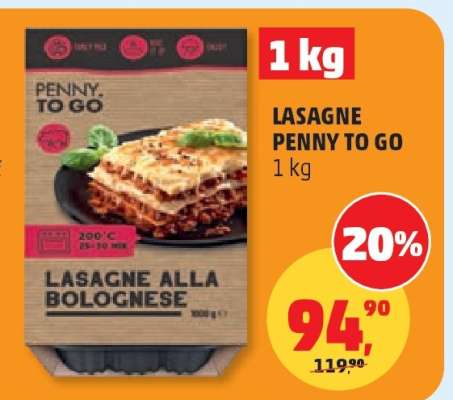 LASAGNE PENNY TO GO