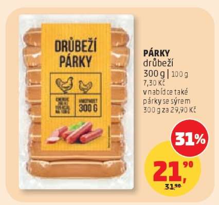PÁRKY drůbeží