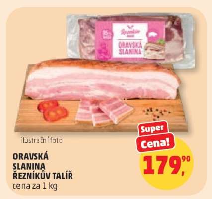 Oravská slanina Řezníkův talíř