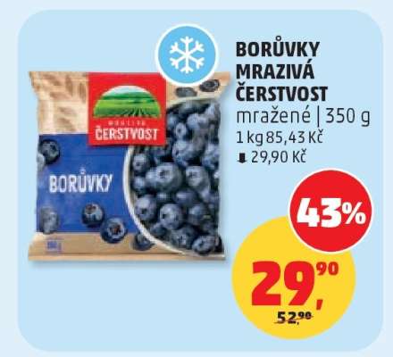 BORŮVKY MRAZIVÁ ČERSTVOST