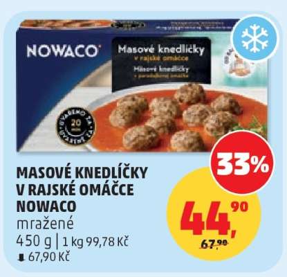 Masové knedlíčky v rajské omáčce NOWACO
