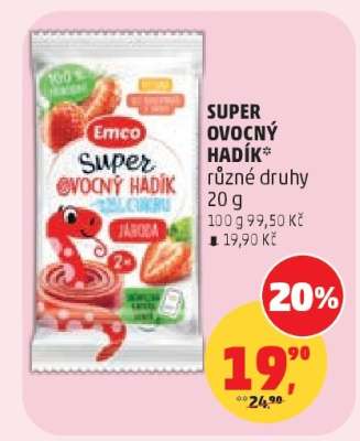 Super Ovocný Hadík