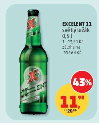 EXCELENT 11 světlý ležák 0,5 l