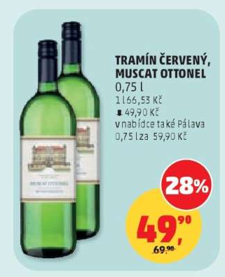 TRAMÍN ČERVENÝ, MUSCAT OTTONEL