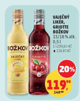 VAJEČNÝ LIKÉR, GRIOTTE BOŽKOV