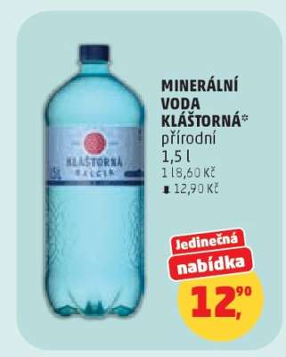 MINERÁLNÍ VODA KLÁŠTORNÁ*